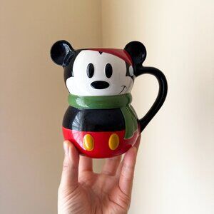 Collectible Official Disney Store Mickey Mouse Mug Winter Holiday